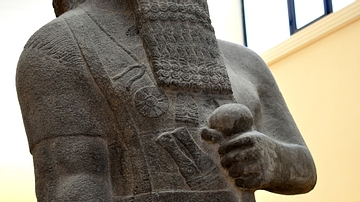 A detail of Statue of Shalmaneser III
