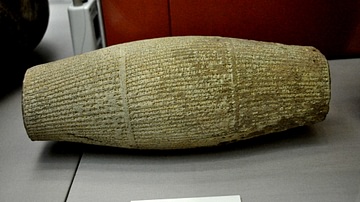 Terracotta Clay Cylinder of King Nebuchadnezzar II