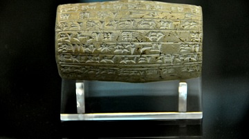 Terracotta Cylinder of the Babylonian King Nabopolassar
