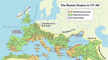 Roman Empire World History Encyclopedia Roman Empire 117 Ce Map