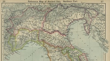 Map of Ancient Italy, Northern Part