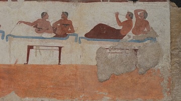 Paestum Painting, Scene from a Symposium