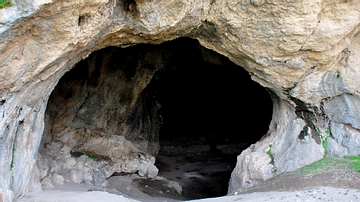 The dark cave of Hazar Merd Group of Caves