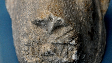An Inscribed Head of a Lioness