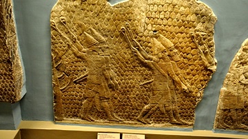 Assyrian Slingers Attacking The City of Lachish