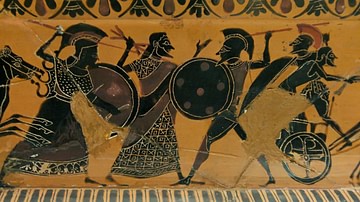 Scene from the Shield of Hercules