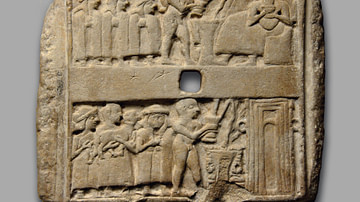 A Sumerian Wall Plaque Showing Libation Scenes