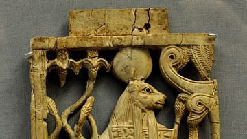 Phoenician Ivory Sphinx Plaque