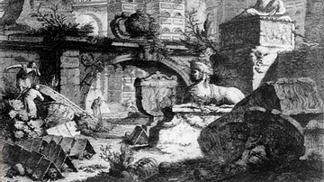 Giovanni Battista Piranesi: Etching of a Columbarium
