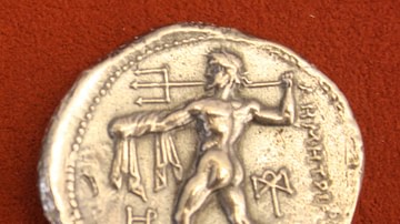 Poseidon, Silver Tetradrachm of Macedon
