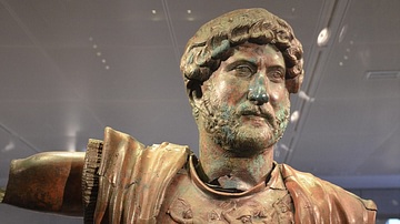 Bronze statue of Hadrian