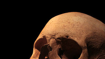 Roman Skull with Obol in Mouth