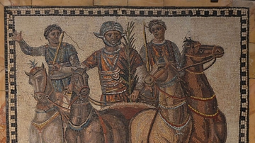 Mosaic with Chariot-racing Scene