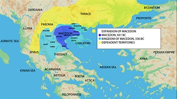 Map of the Expansion of Macedon