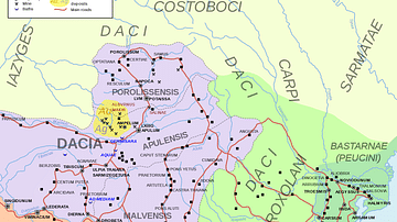 Map of Roman Dacia