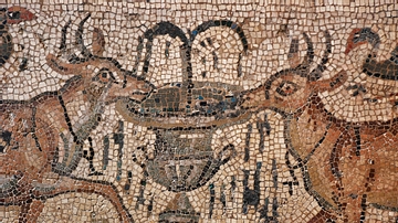 Deer and Fountain Mosaic