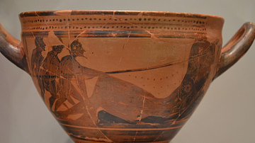 Odysseus blinding the Cyclops