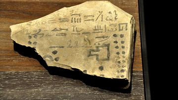 Ostracon from Ancient Egypt