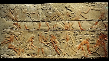 Cattle Butchering Scene from Saqqara