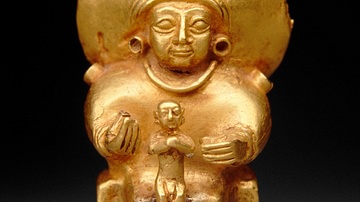 Seated Hittite Goddess with Child