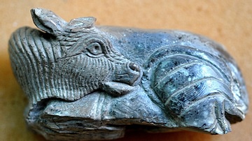 Nimrud Ivory Supine Bull