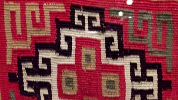 Inca Geometric Textile Motif