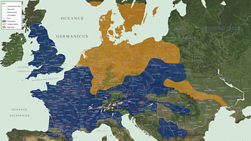 Map of Celtic and Germanic Tribes