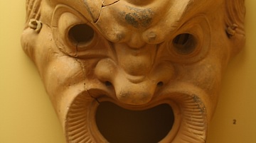 Greek Terracotta Comedy Mask