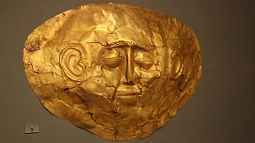 Gold Mycenaean Burial Mask