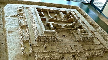 A model of the Tartessian site of Cancho Roano, Extremadura, Spain