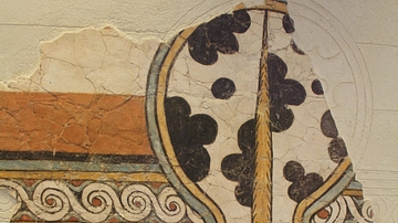 Shield Fresco, Mycenae