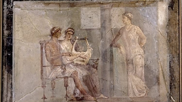 Wall-painting of an Amorous Scene