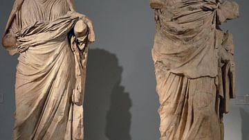Colossal Statues of Mausolus and Artemisia II