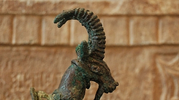 Arabian Ibex Lamp Handle