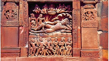 Vishnu Anantasayana Panel, Dashavatara Temple, Deogarh