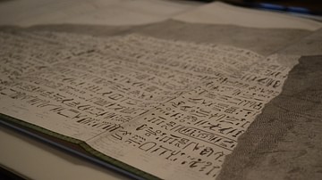 Champollion's notes from the Rosetta Stone