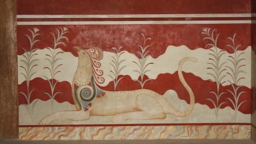 Griffin Fresco, Knossos, Crete