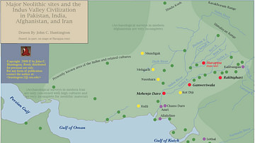 Major Indo Iranian Neolithic Sites & the Indus Civilization