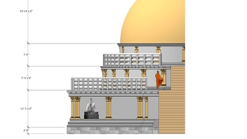 Stupa Front Detail