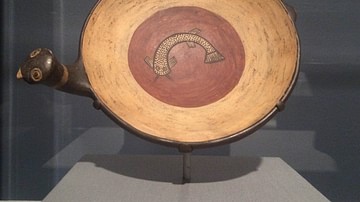 Inca Bird-handled Dish