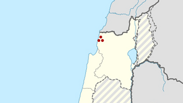 Tel Kabri location within Israel