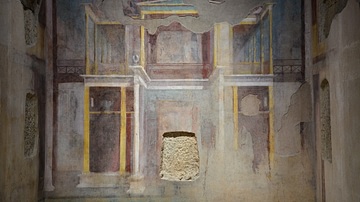 Second-style Pompeian Fresco