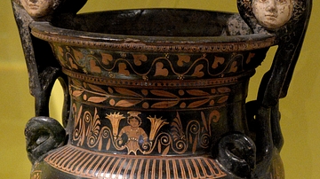 Volute Krater with Drinking Game Scene