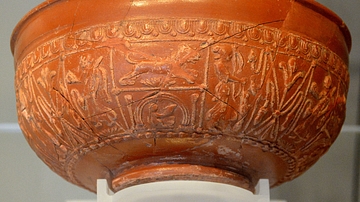 Bowl with Goddess Diana from Newstead