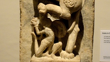 Sculpture of an Indian Lion