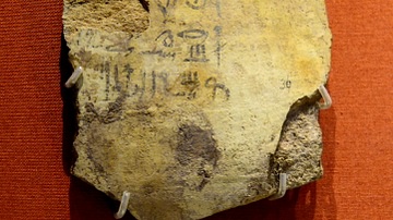 Wine Jar Sherd with Cursive or Hieratic Script