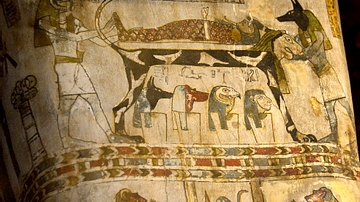 Detail of the Coffin of Diefiawet from Egypt