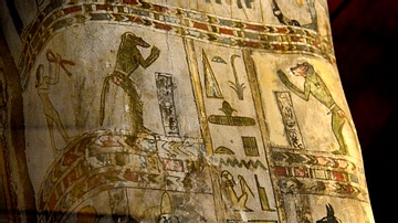 Detail of the Coffin of Llady Diefiawet