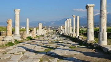 Colonnaded Street at Laodicea on the Lycus, Turkey