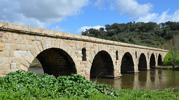 Roman Bridge, Ponte da Vila Formosa, Portugal